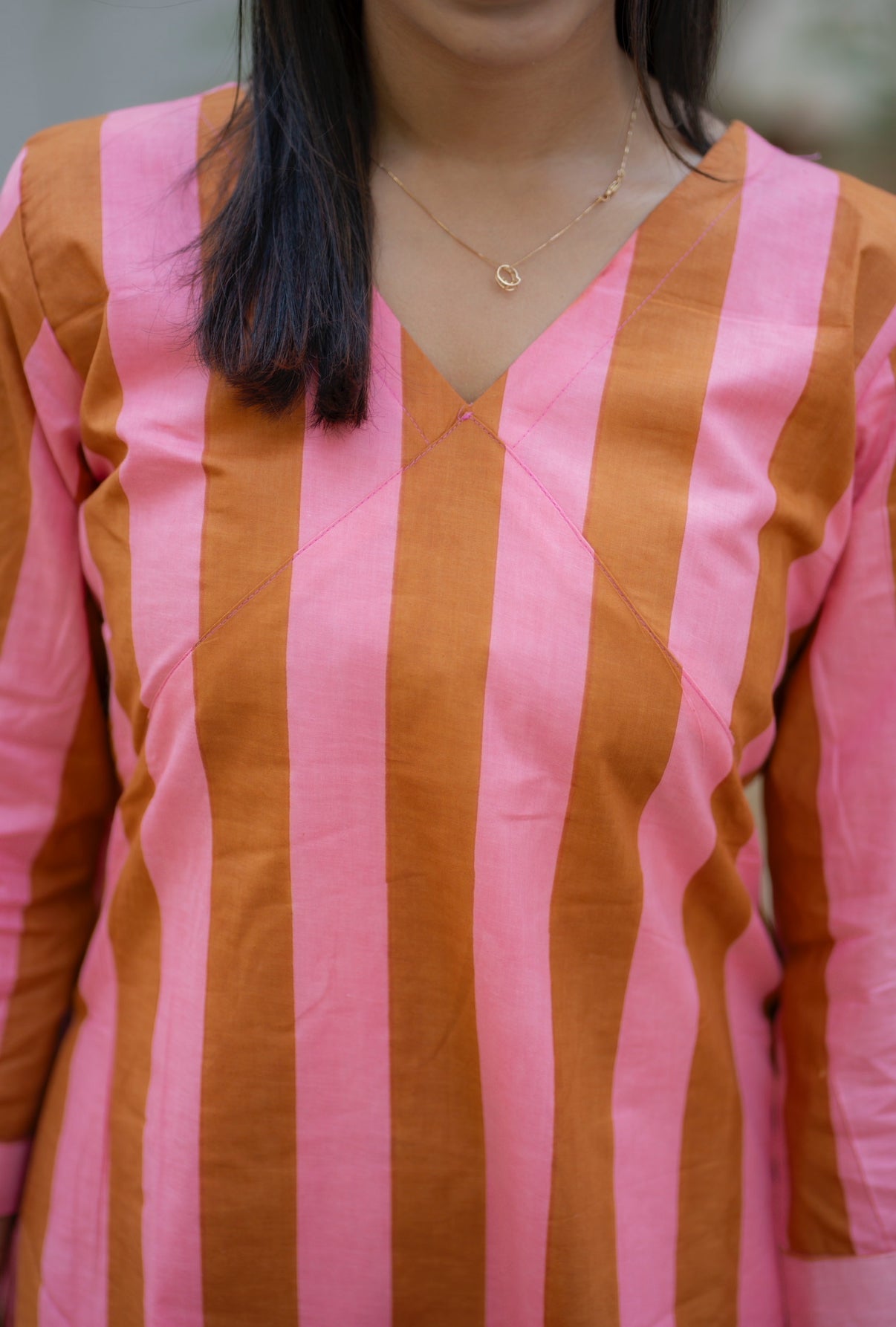 AL 564 Cotton A line maxi with lining