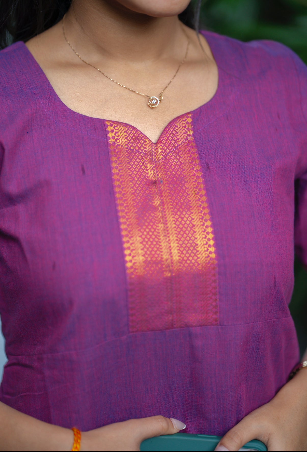 AL 540 Raw silk A like kurti with lining