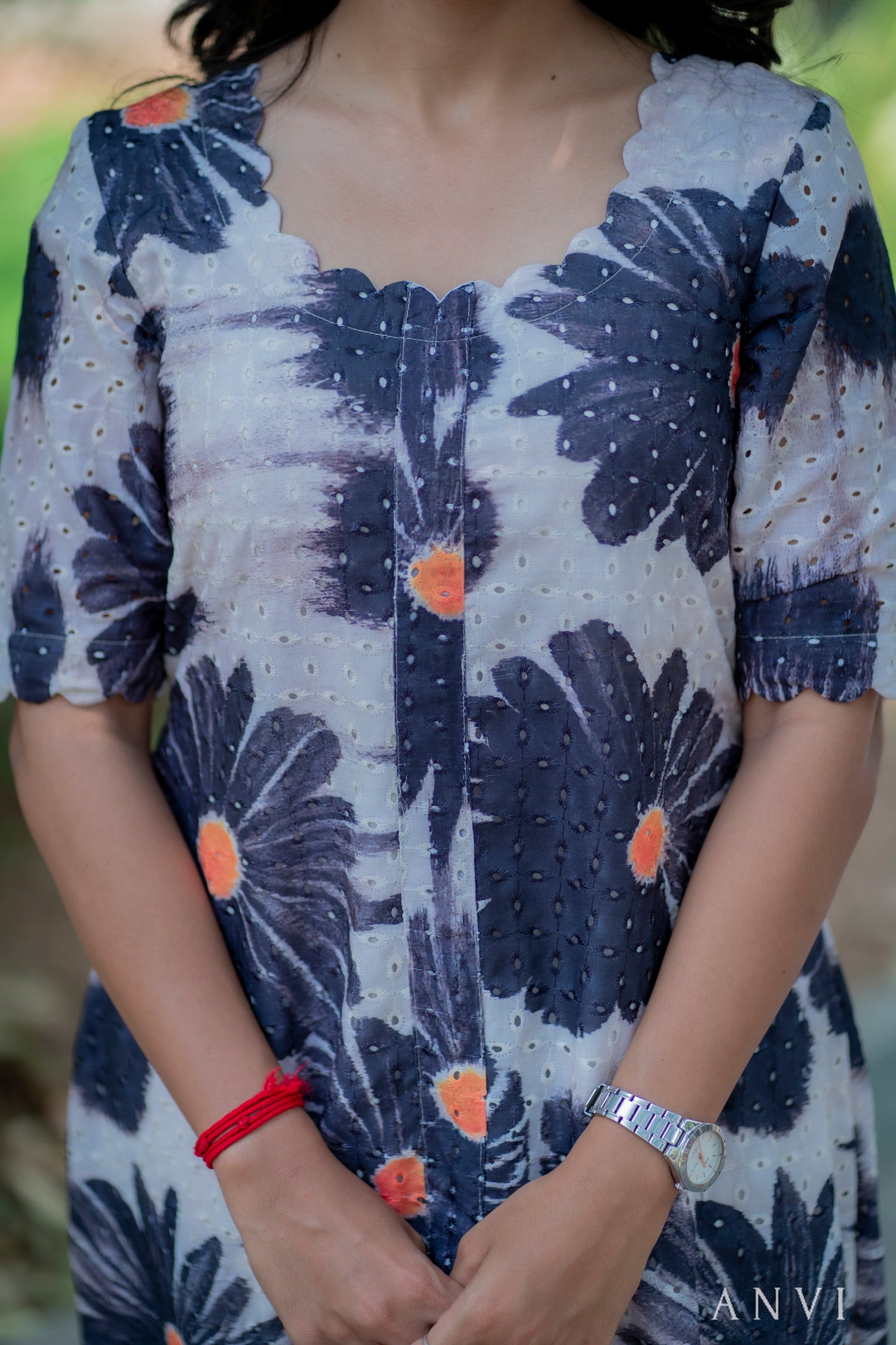 AL 407 Printed Hakoba Maxi with lining