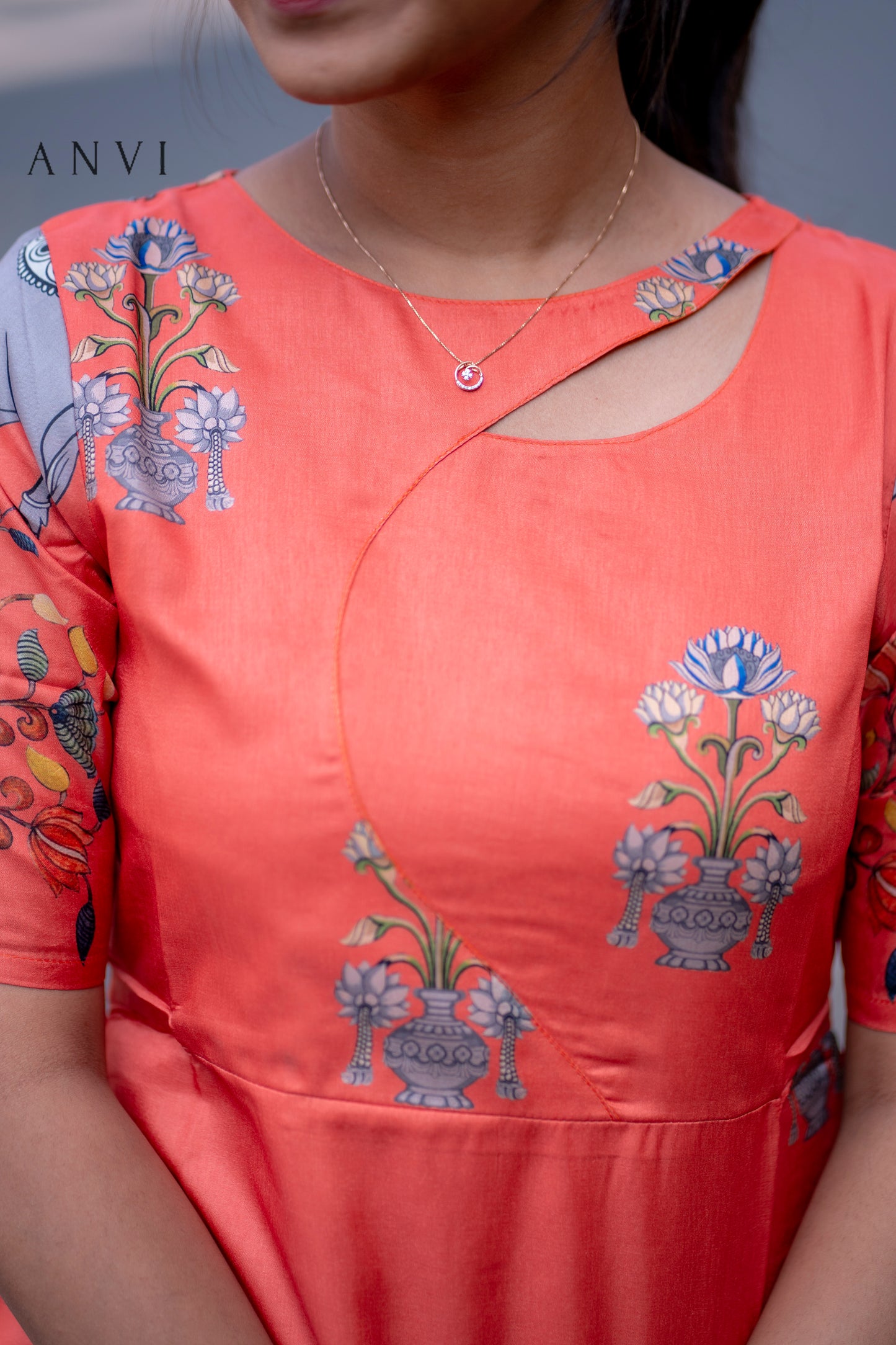AL 431 Semi tussar kurti with lining
