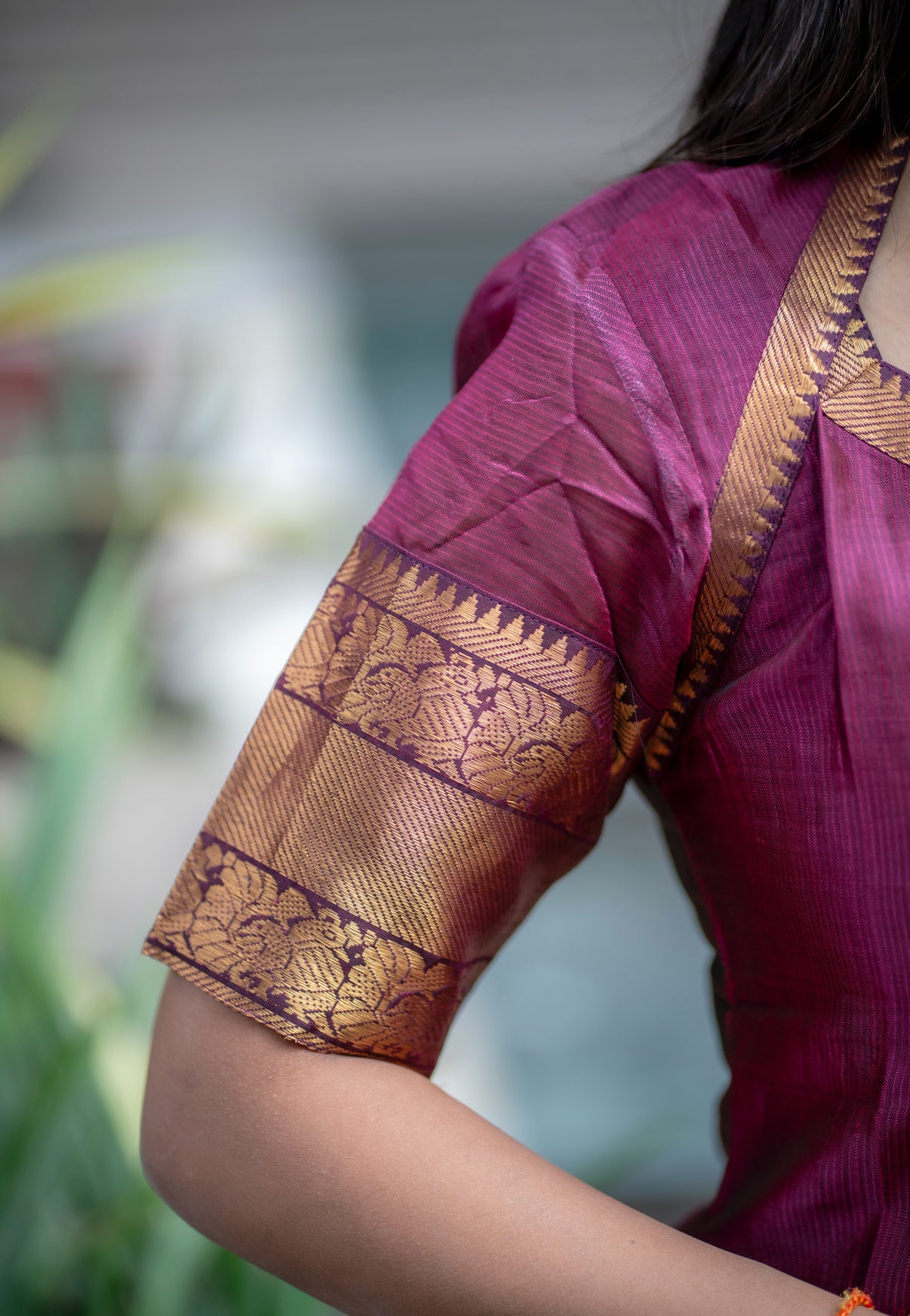 AL 557 Mangalagiri Kurti with nizam border dupatta (with lining)