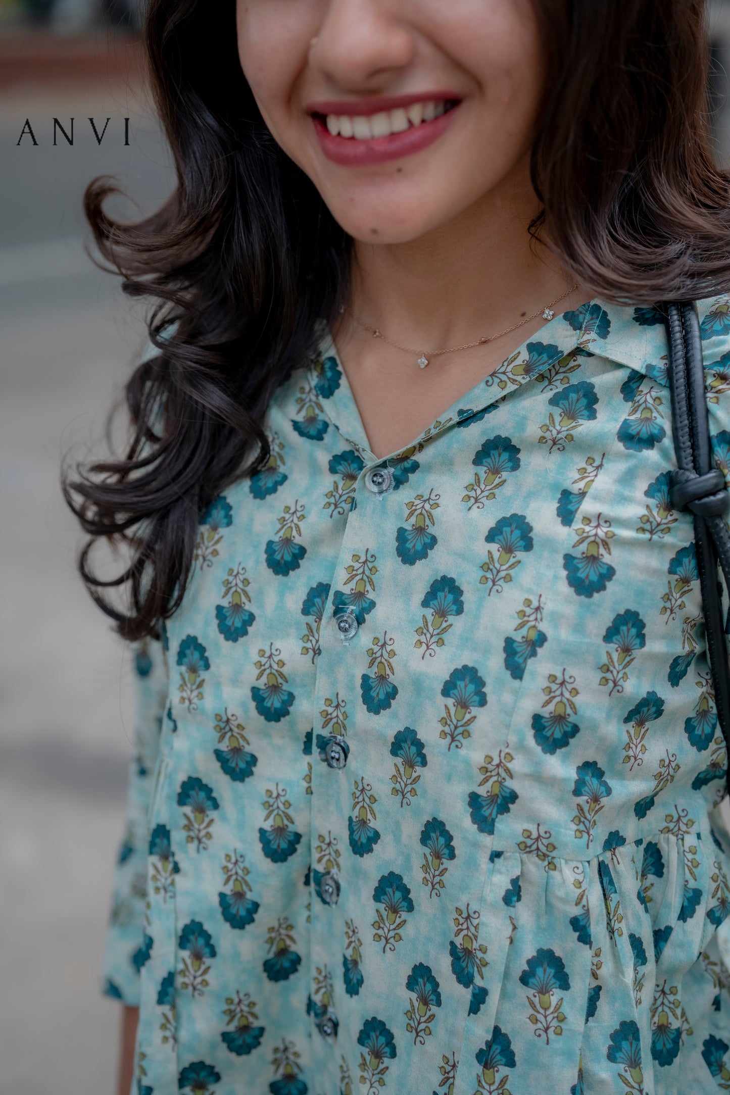 Cotton tunic top without lining