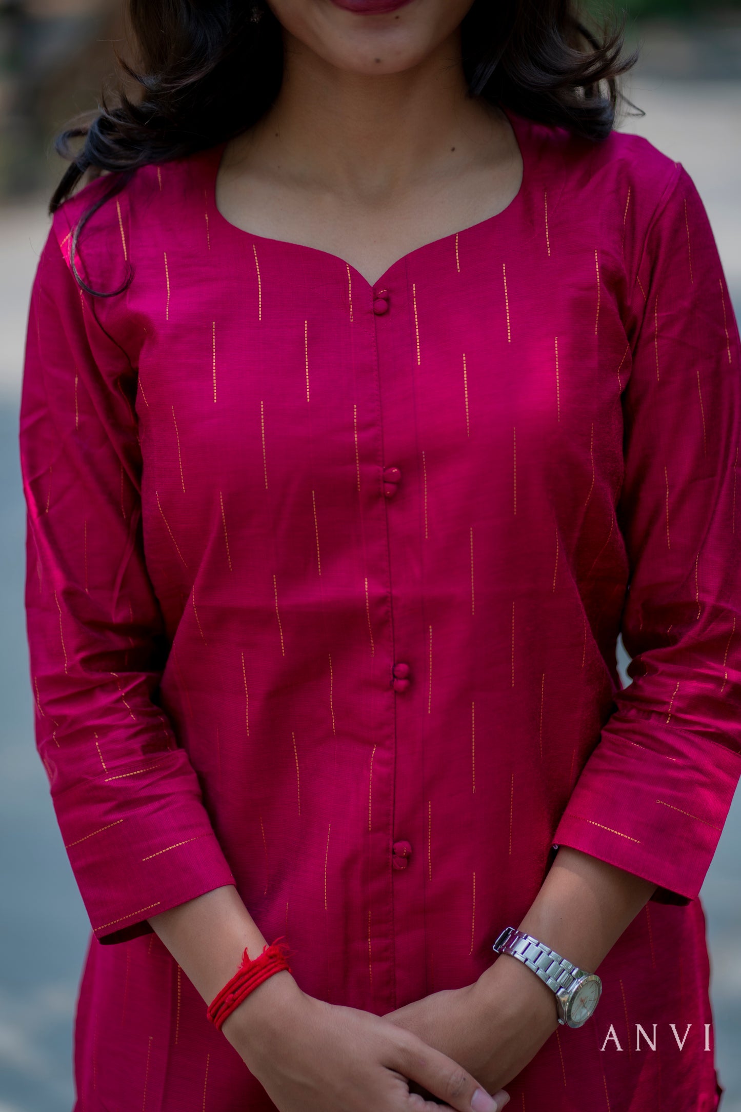 AL 406 Raw silk co ords with lining