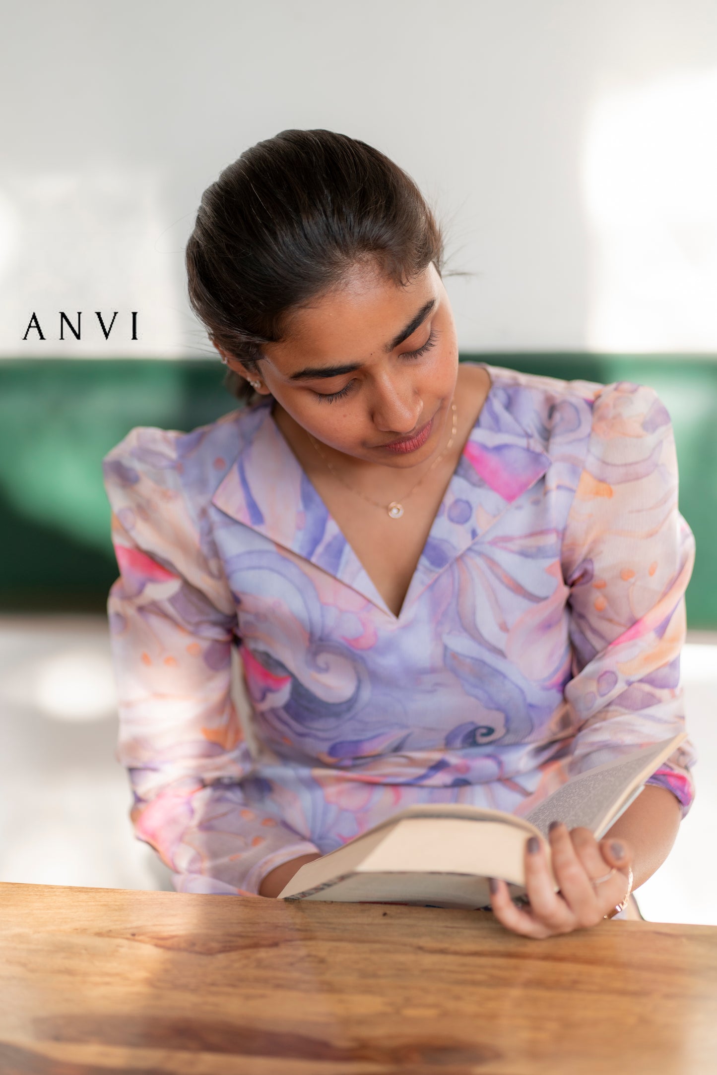 AL 388 Semi tussar kurti with lining