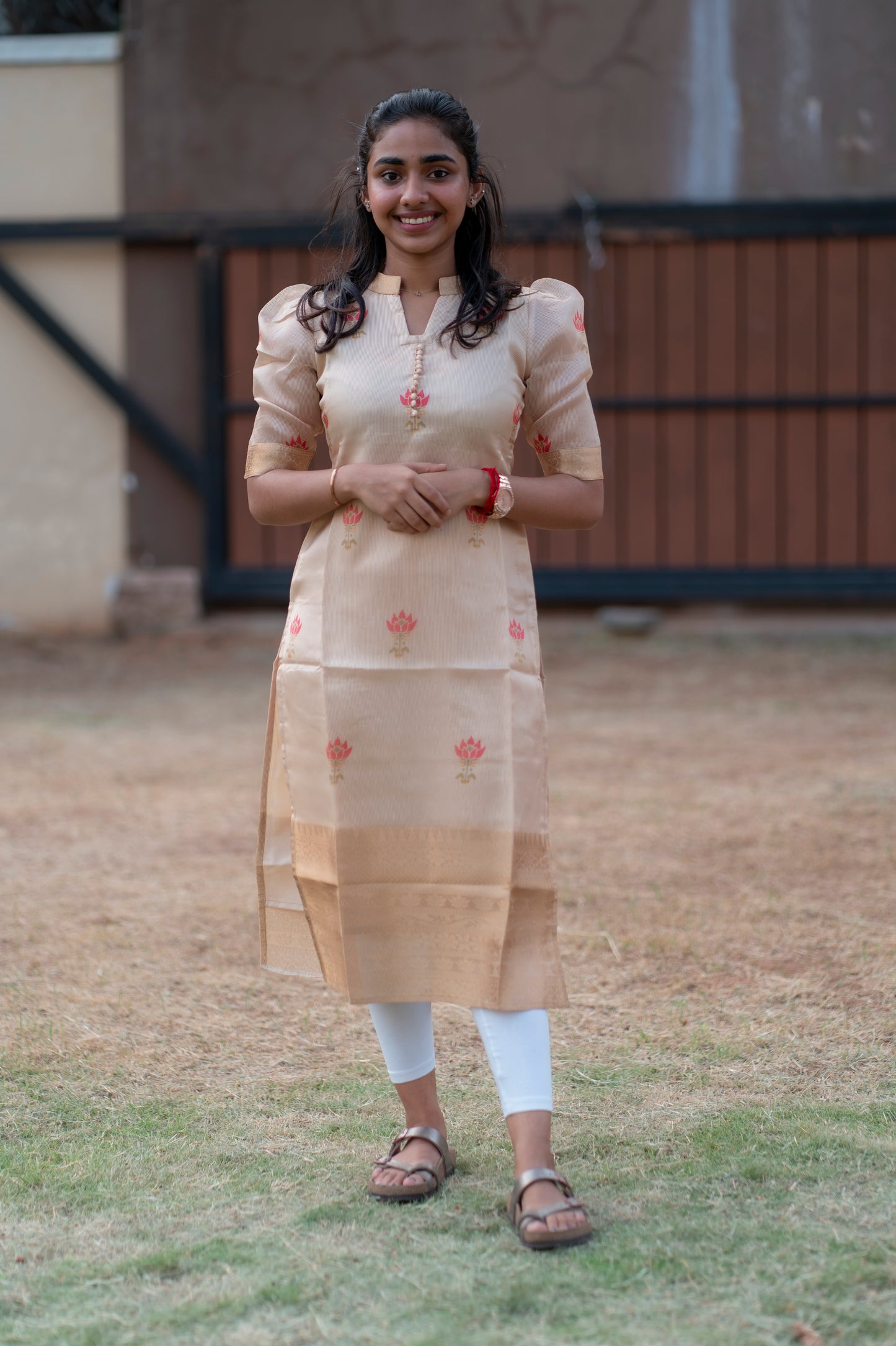 AL 314 Zari Silk kurti with lining