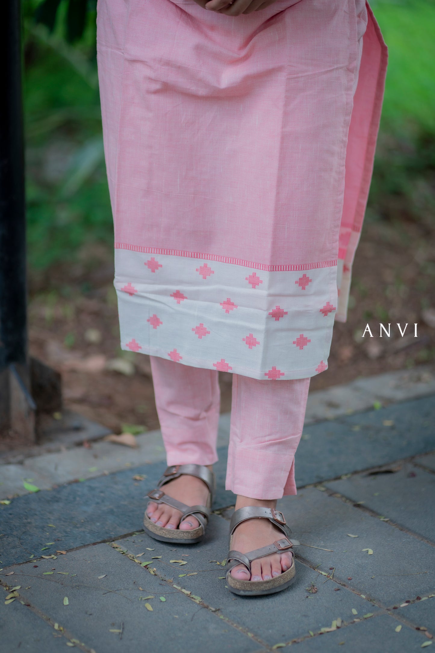 AL 422 Linen cotton co ords with lining