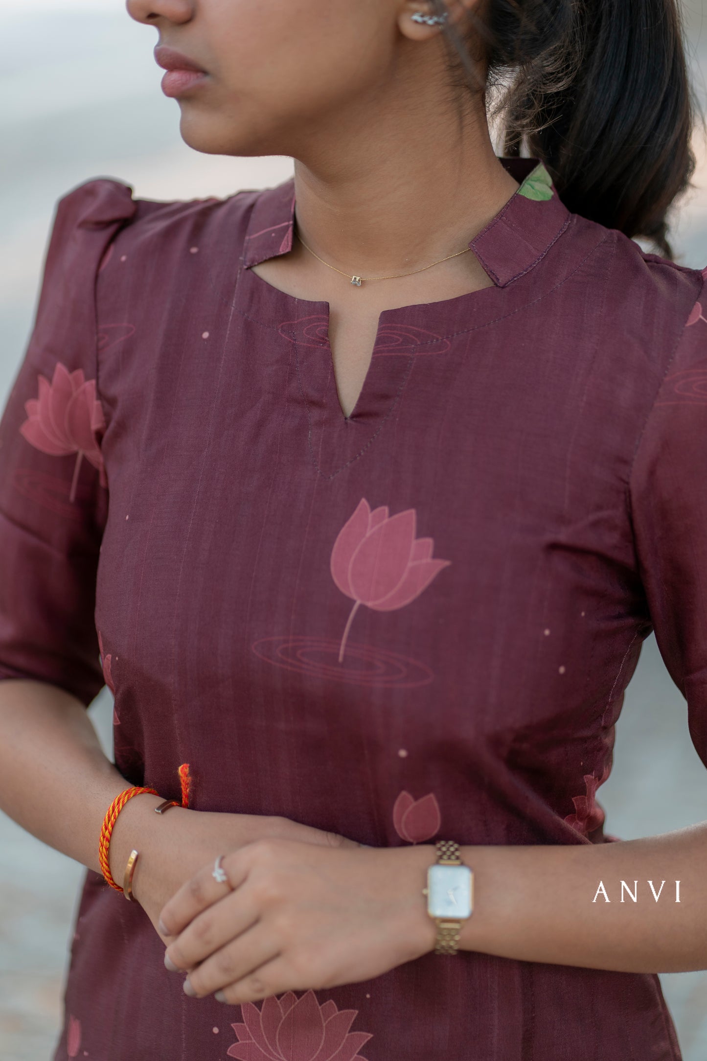 AL 408 Pichwai kurti with lining