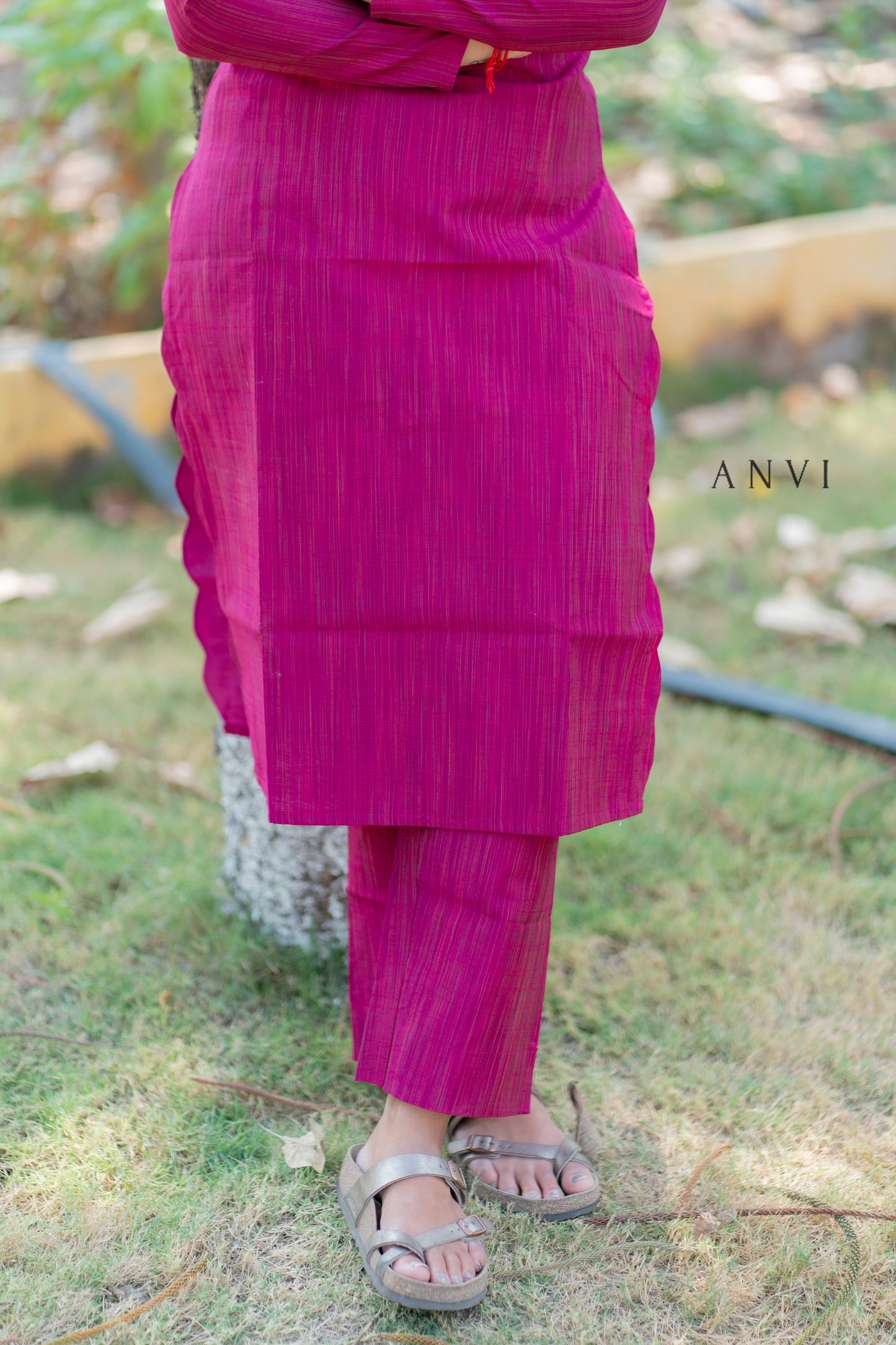 AL 402 Raw silk co ords with lining