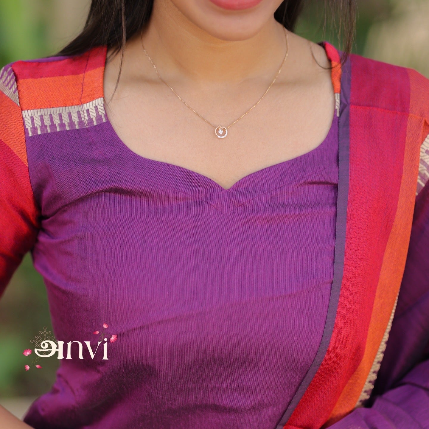 AL 489 Maheshwari Silk Suit with duppatta (with lining)