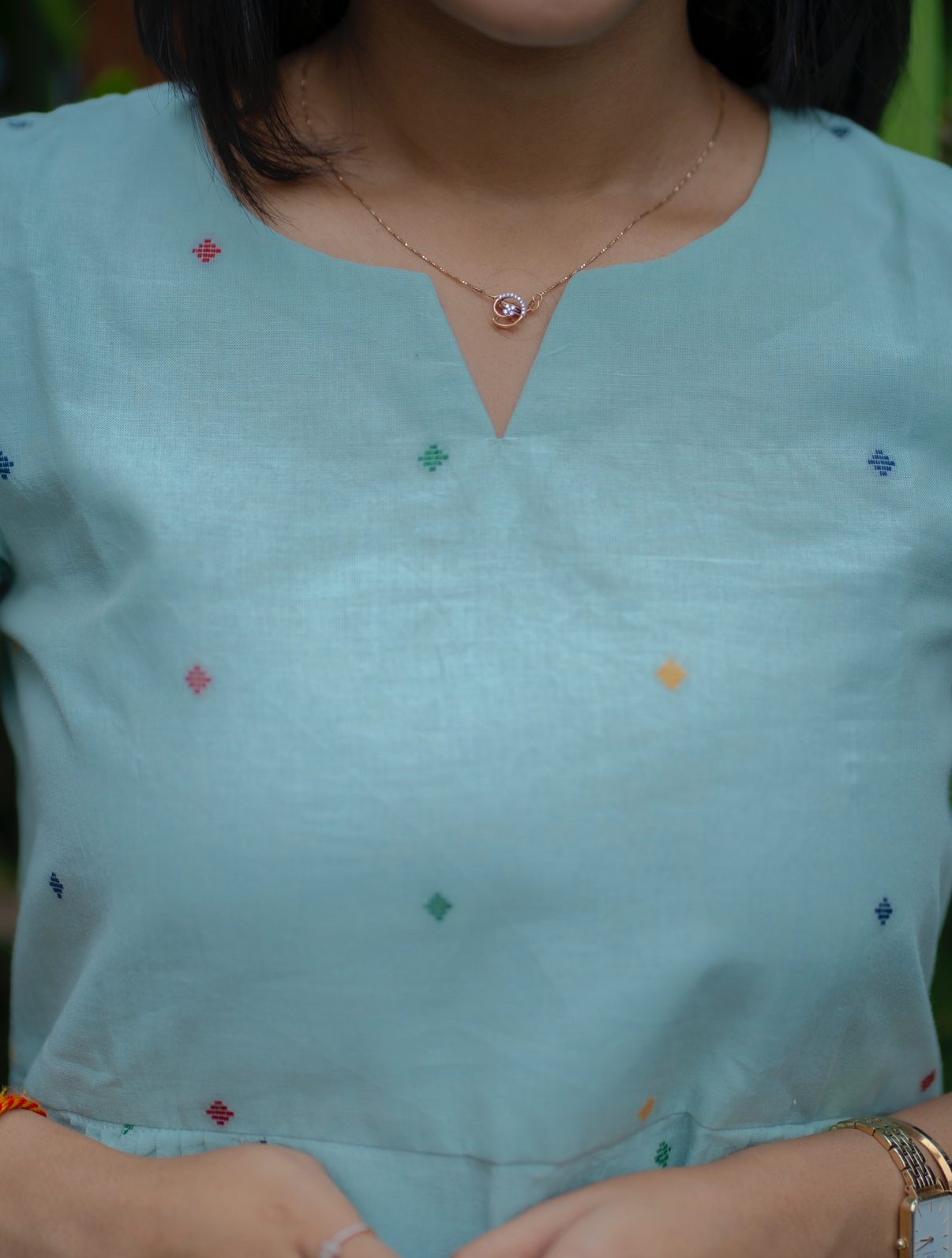 AL 534 Cotton A line co ords with lining