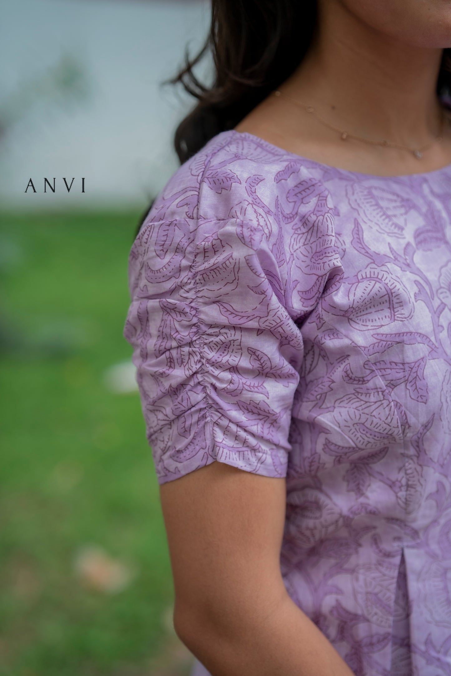 Cotton tunic with short sleeves (without lining)