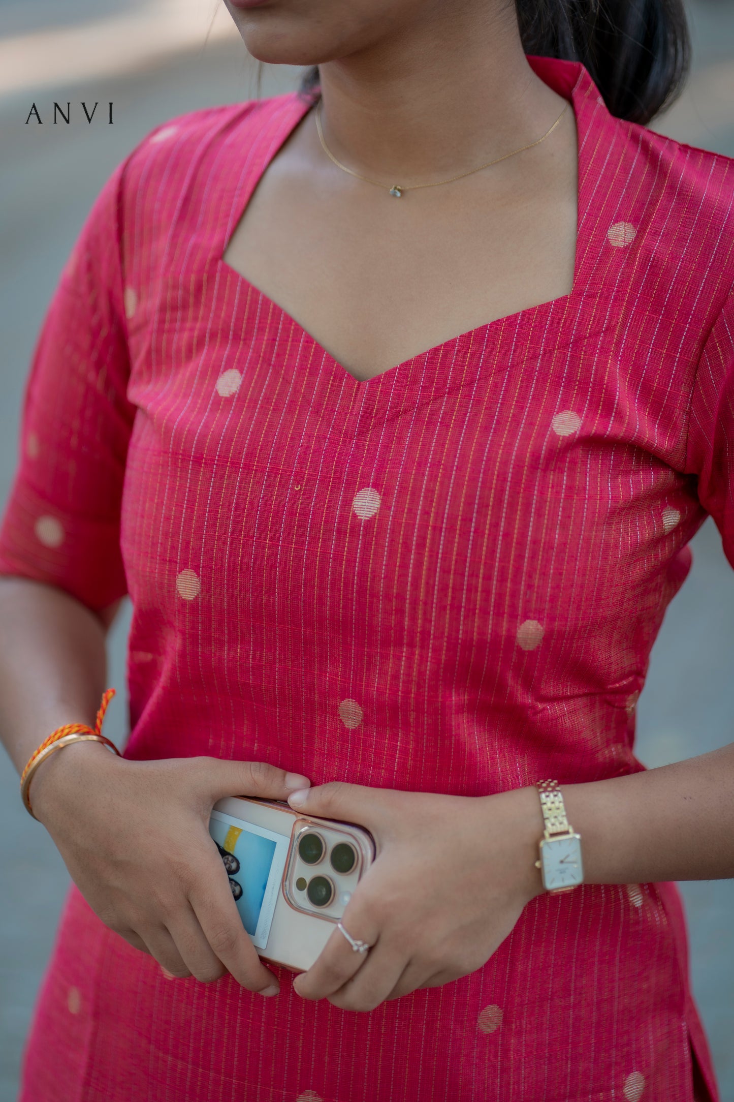 Raw silk co ords with lining