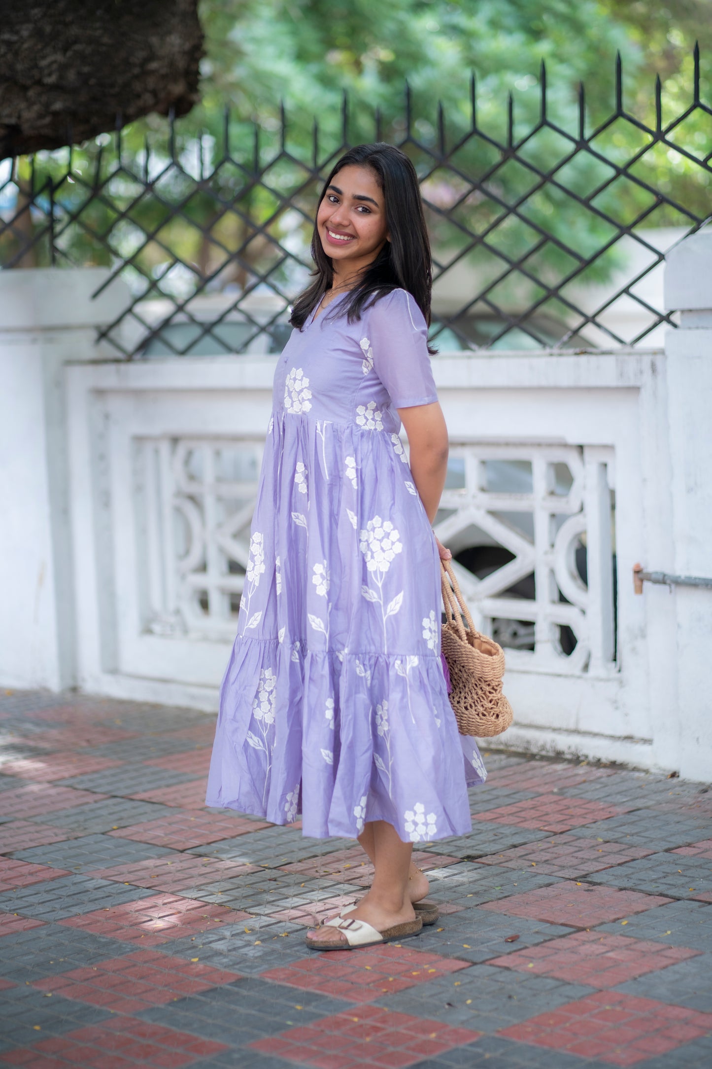 AL 520 Mul chanderi maxi with lining