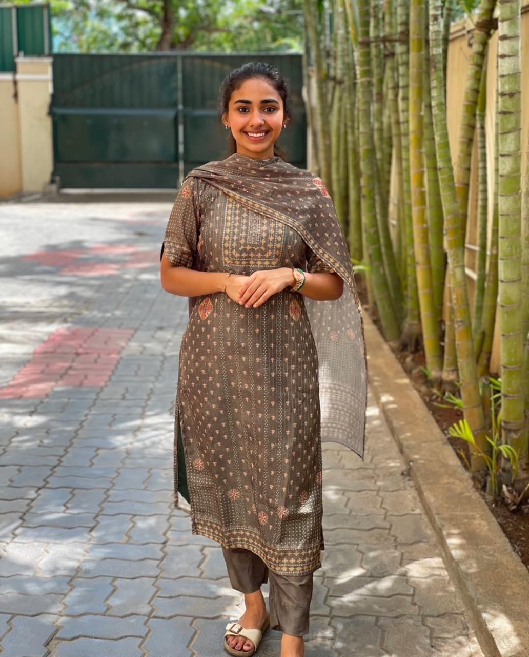 AL 256 Chanderi kurta set with duppatta