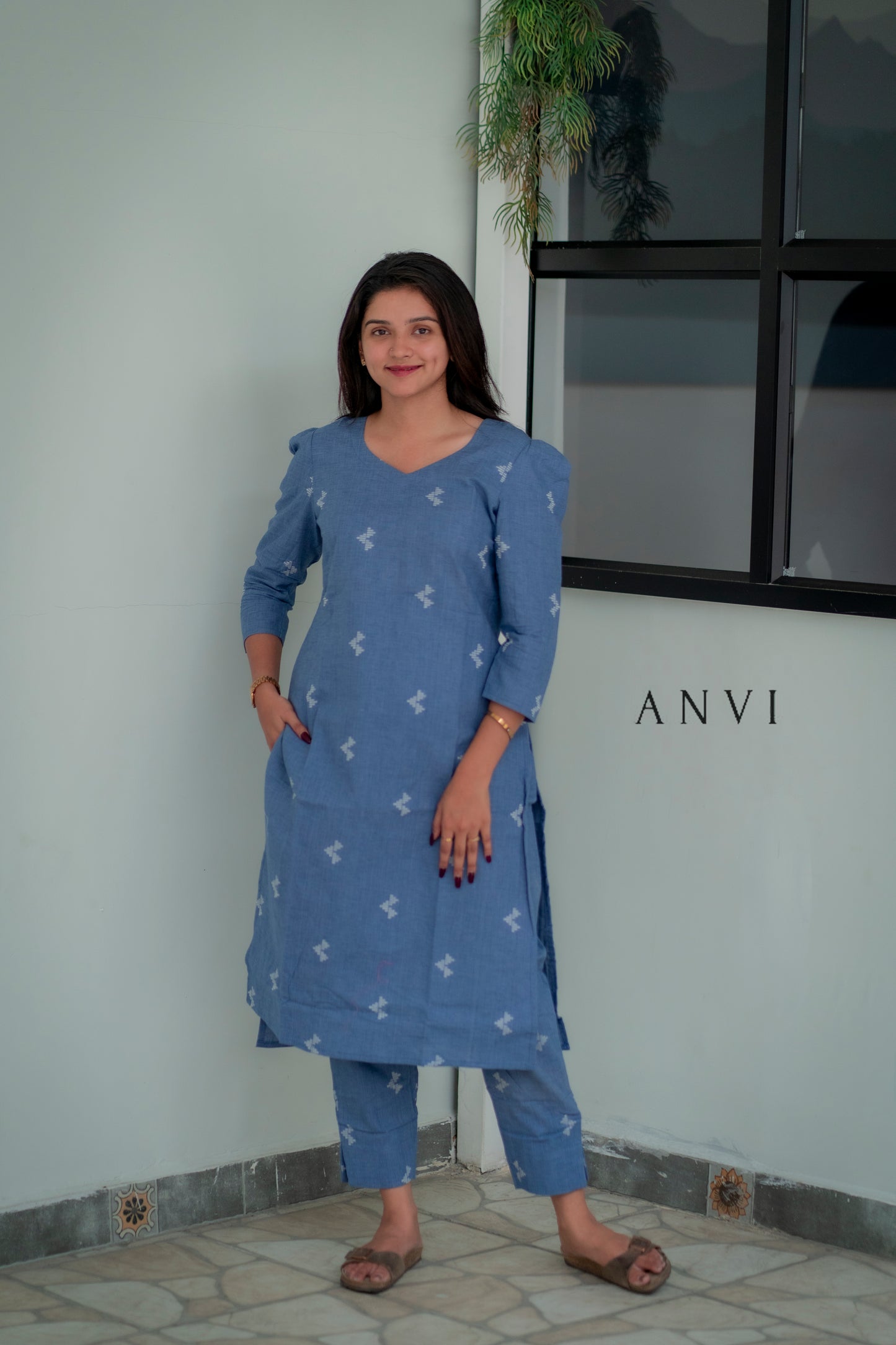 AL 416 cotton co ords with lining