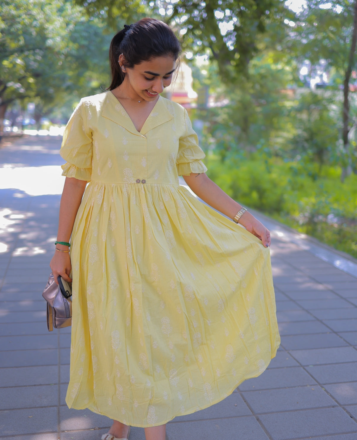 Cotton maxi with lining