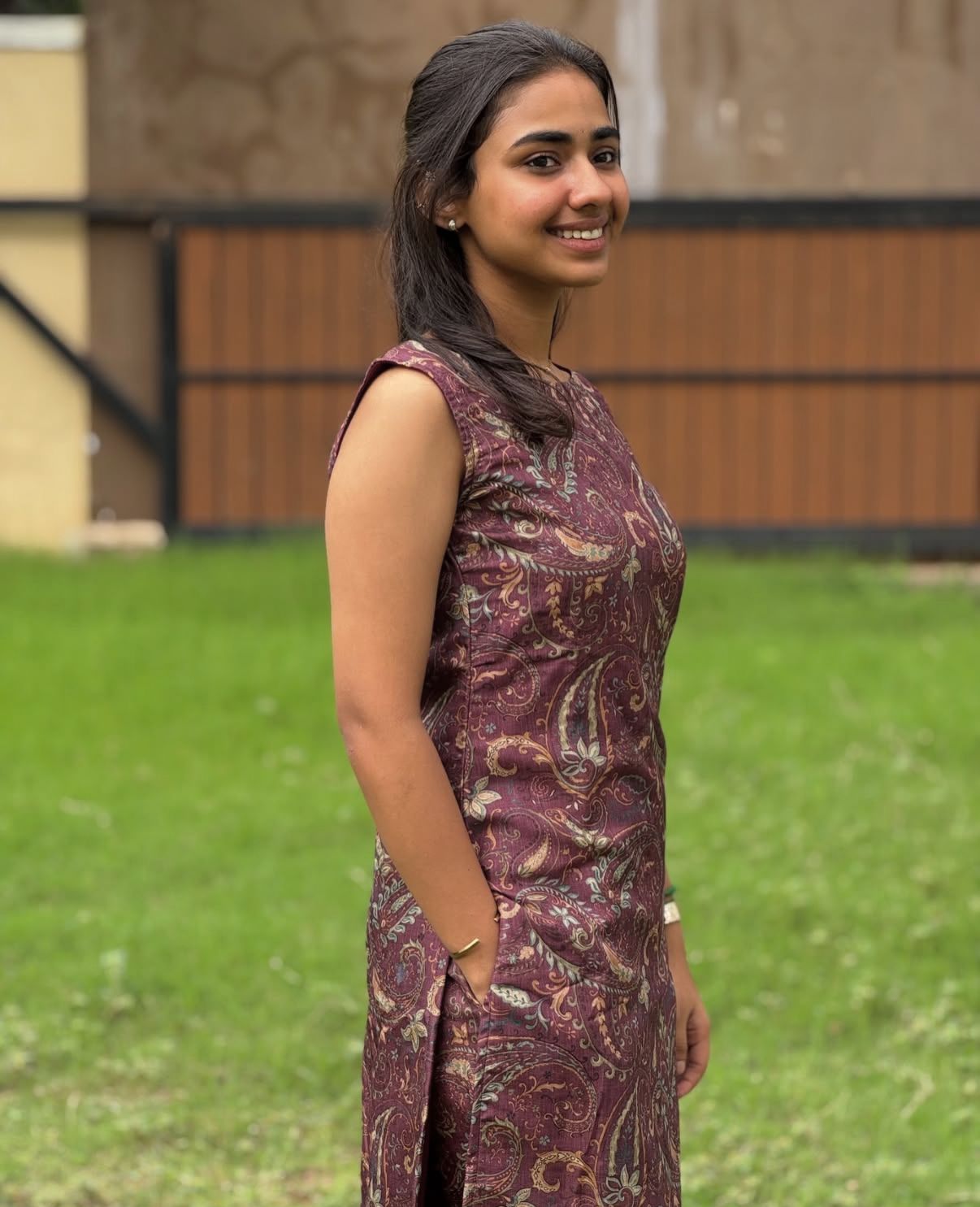 AL 288 Semi tussar co ords with lining (sleeves provided separately)