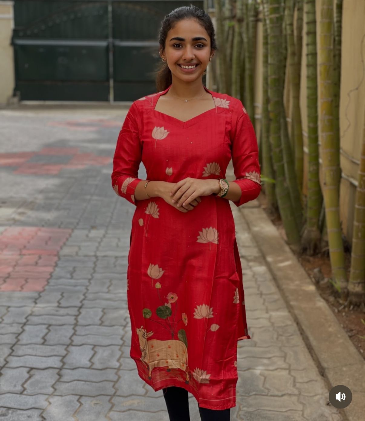 AL 245 Pichwai kurti with lining