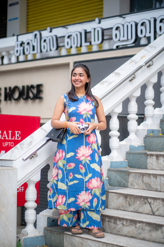 AL 496 cotton co ords without lining Sleeves provided