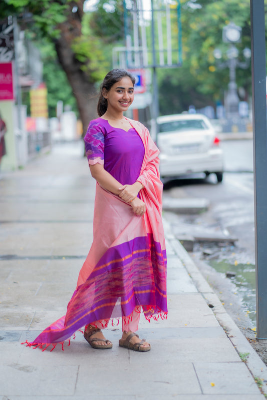 AL 450 Silk kurta set with duppatta (with lining)