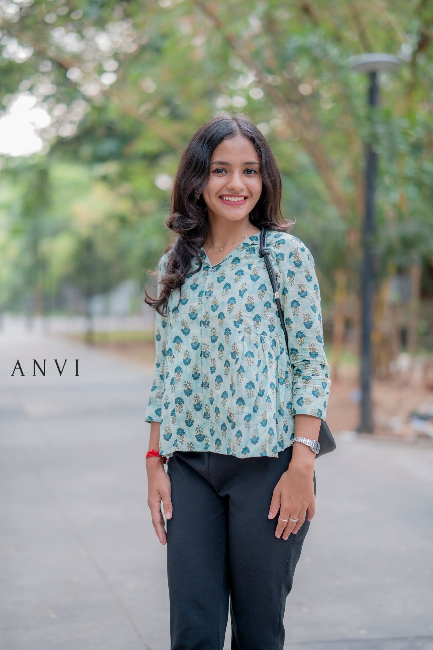 Cotton tunic top without lining