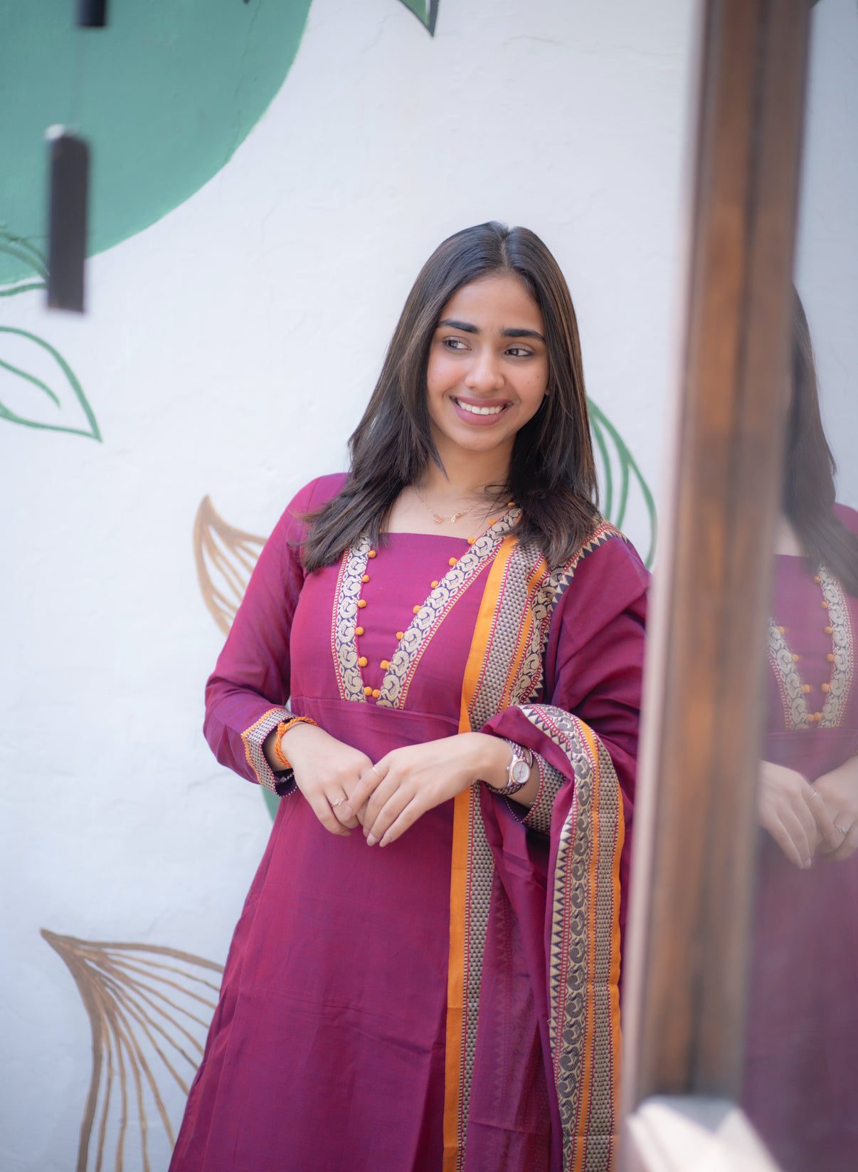 AL 549 Narayanpet Anarkali with dupatta