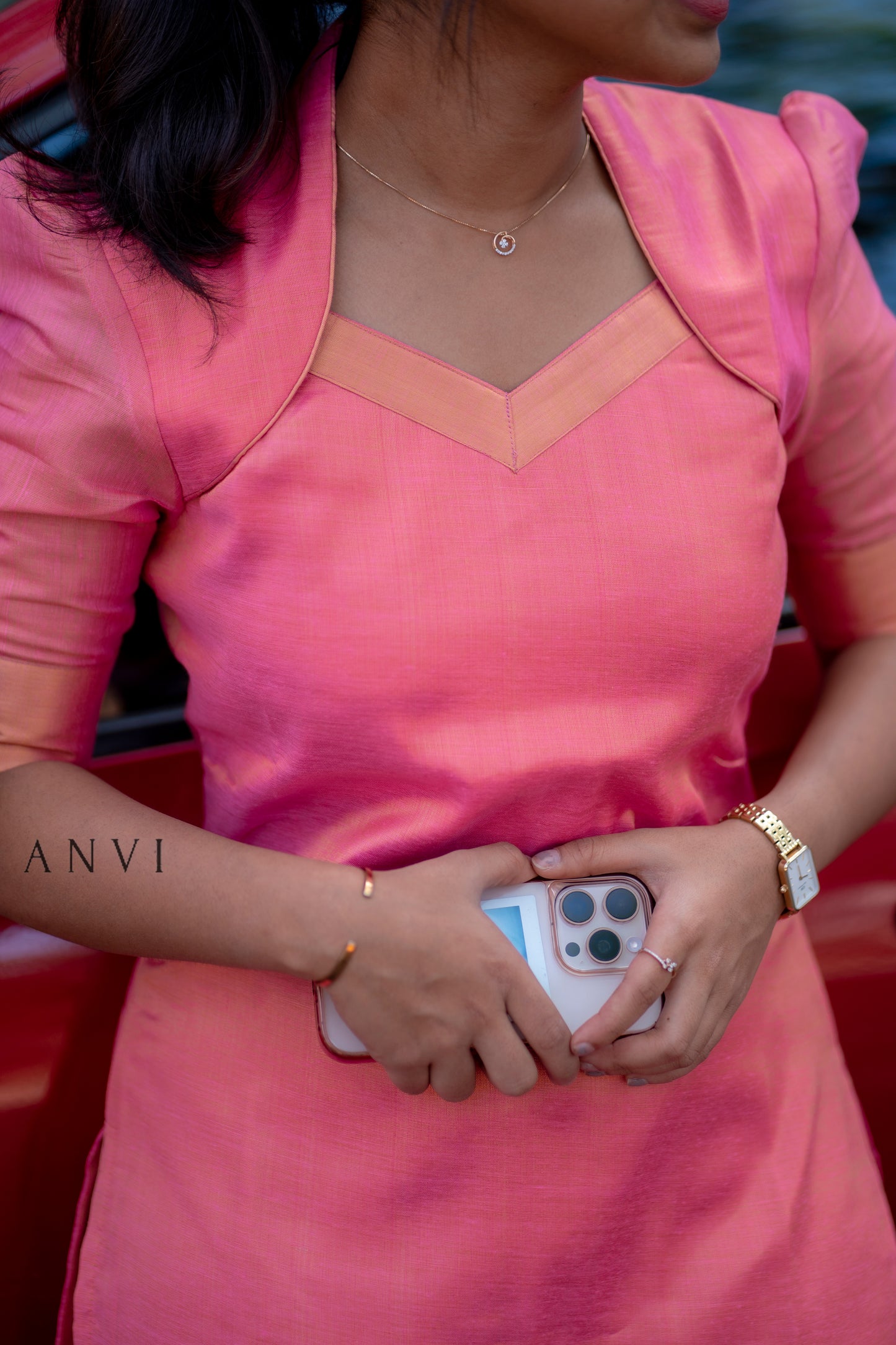 Premium Tissue kurti with lining