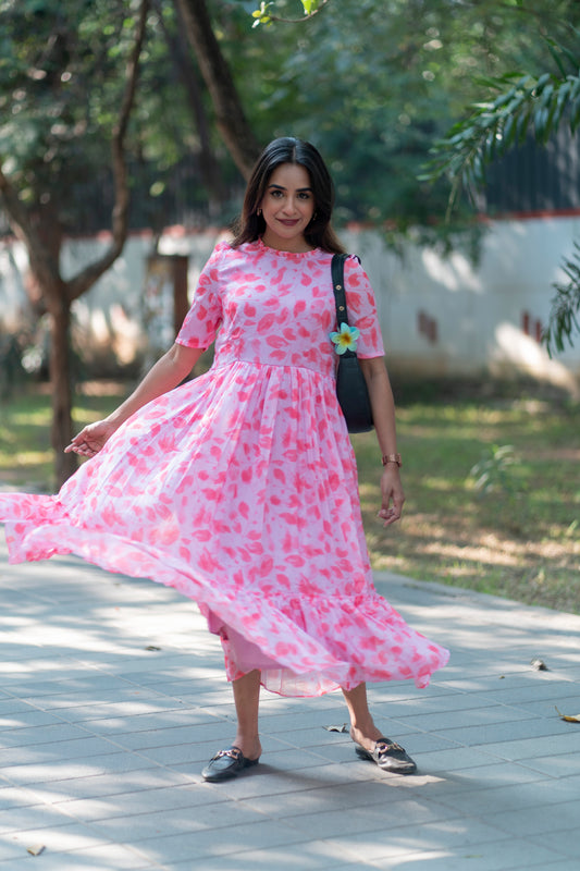 AL 337 Georgette Maxi with lining