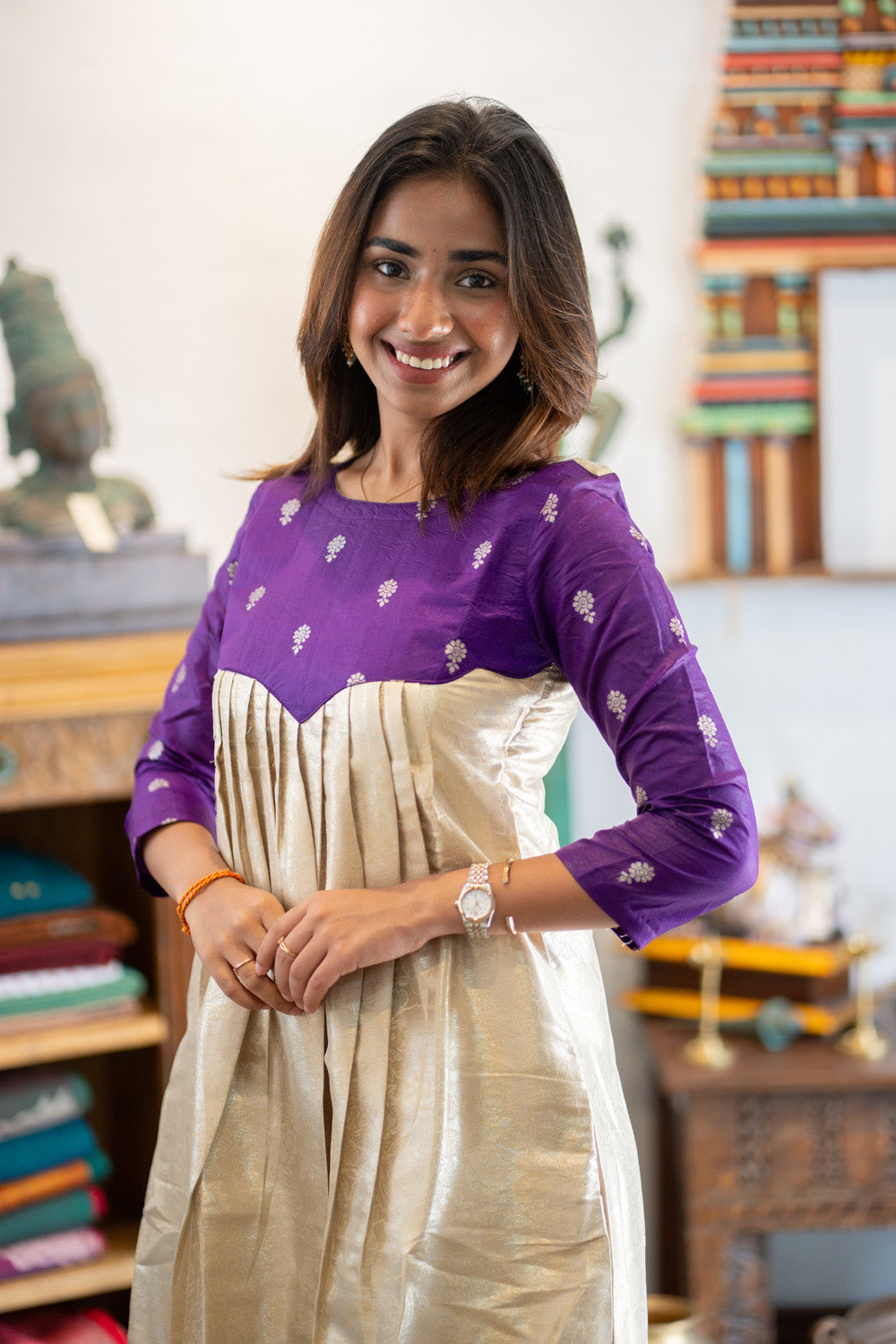 AL 613 Banaras maxi with lining