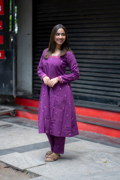 AL 576 raw silk co ords with border (with lining)