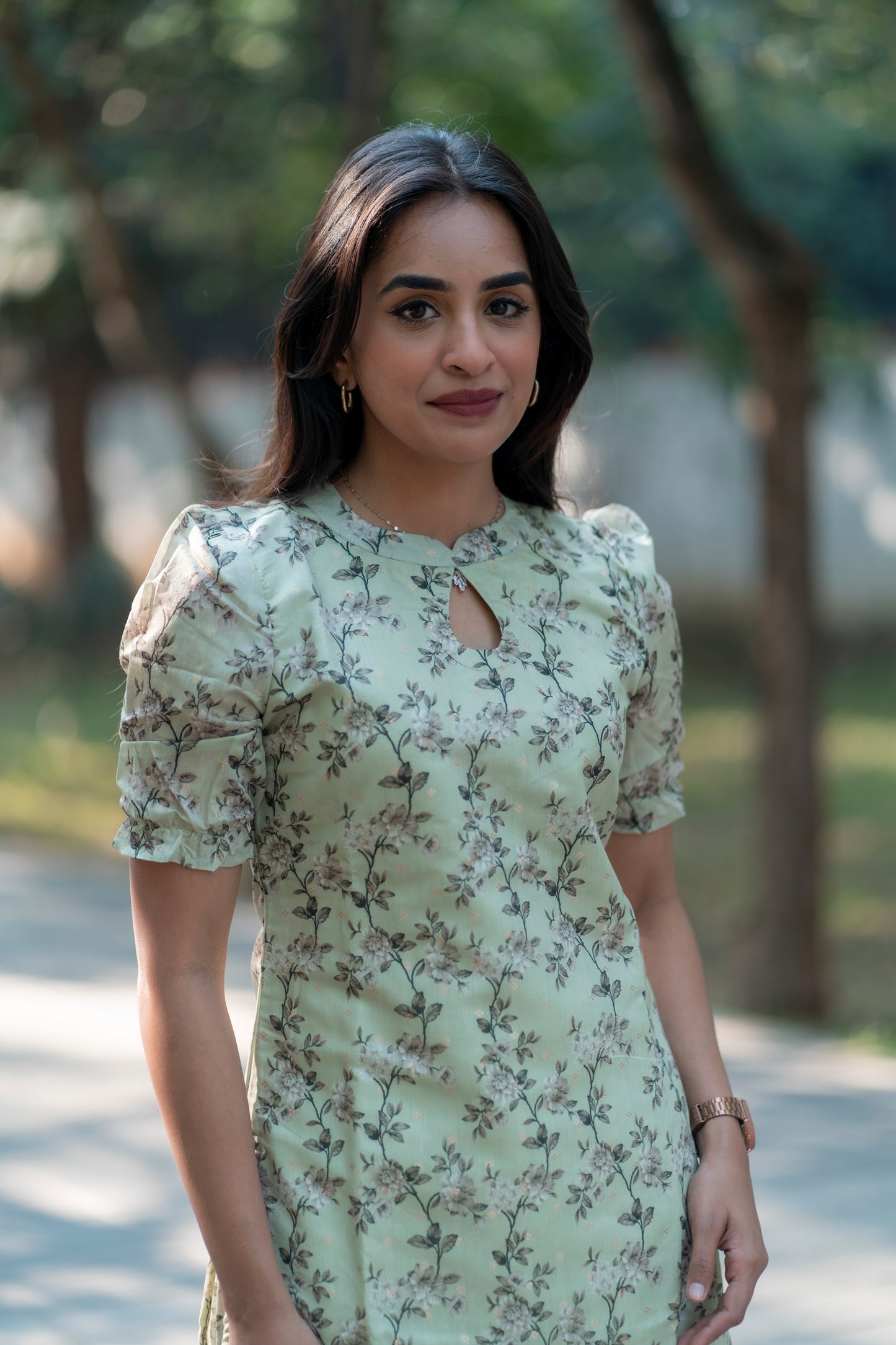 AL 336 Semi tussar co ords with lining