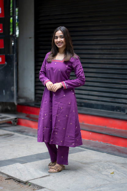 AL 576 raw silk co ords with border (with lining)