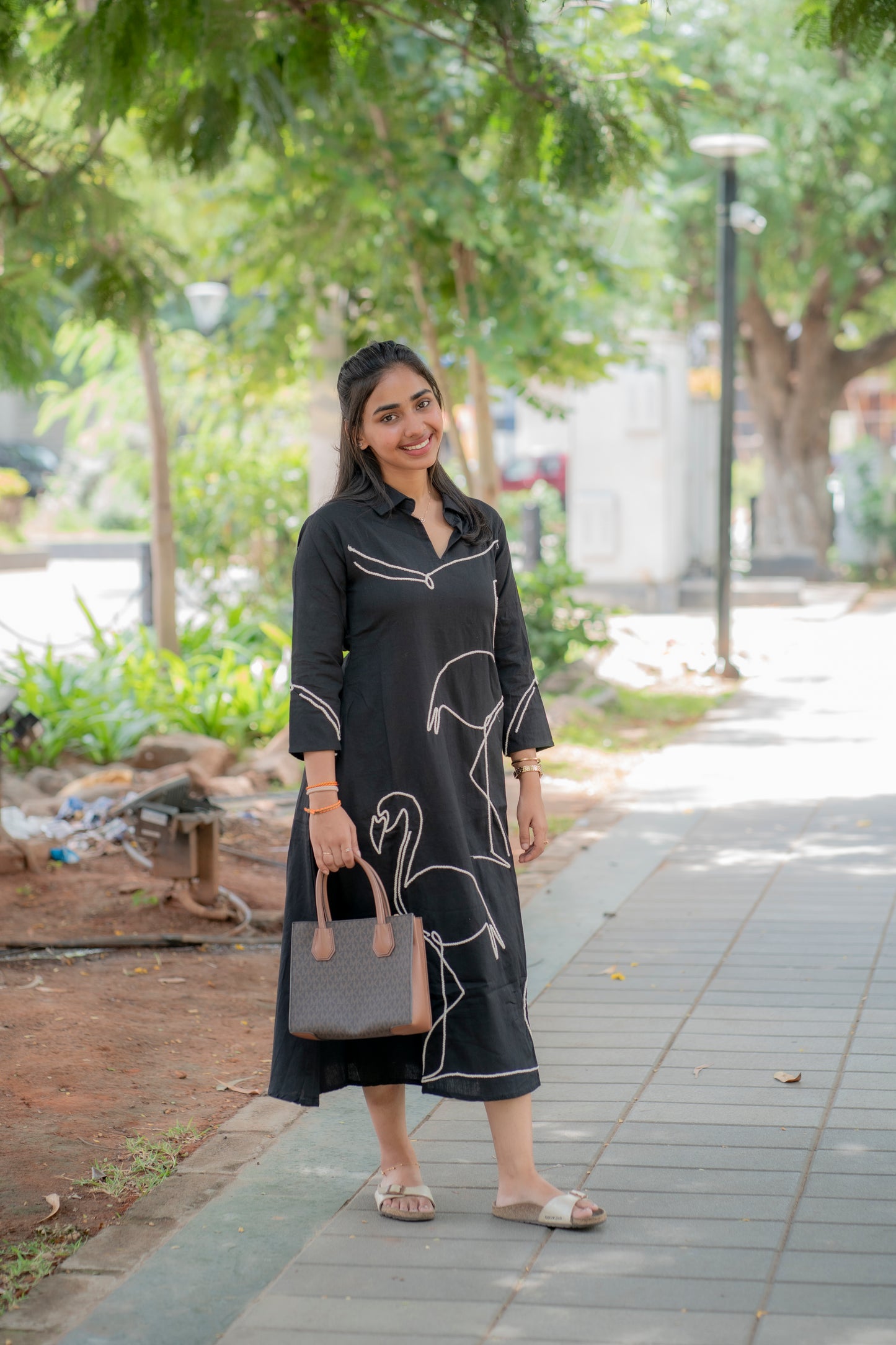 AL 482 Cotton flamingo maxi (without lining)