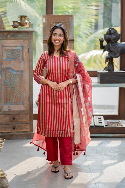 AL 609 Banarasi suit set (with lining)