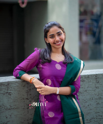 AL 485 Premium silk kurta set with dupatta (with lining)