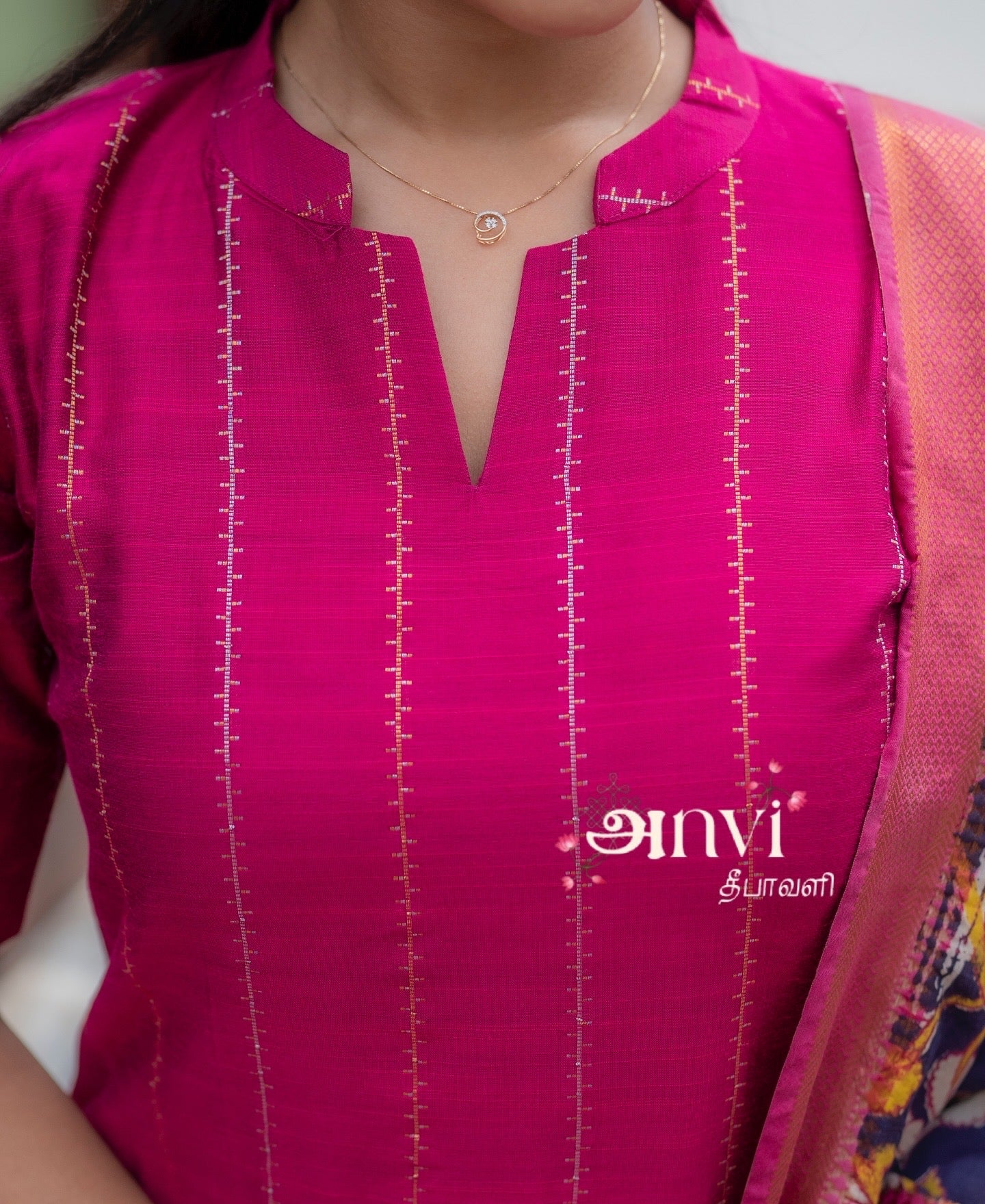 AL 498 Raw silk co ords with silk kalamkari dupatta