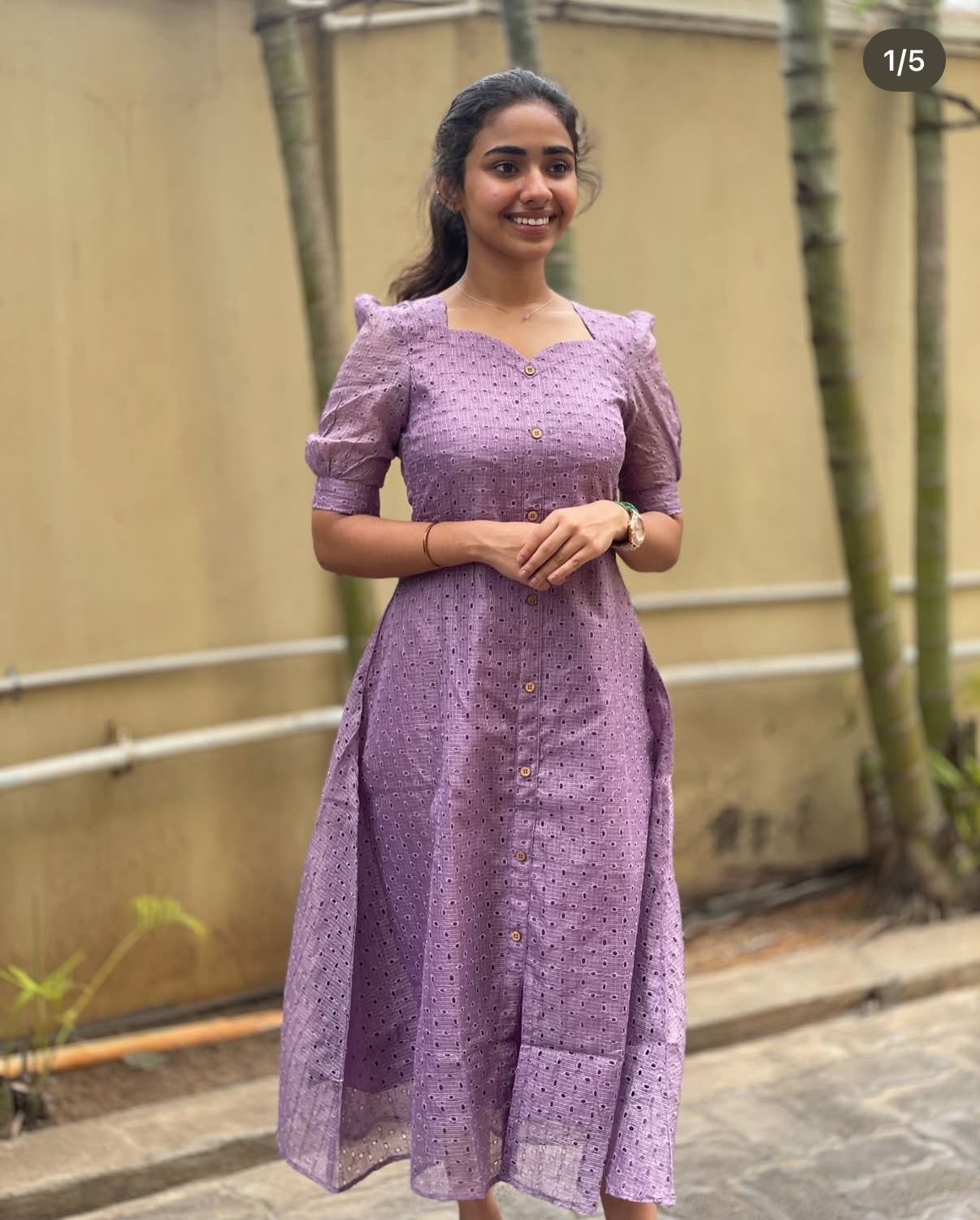 AL 233 Lilac Hakoba maxi with lining