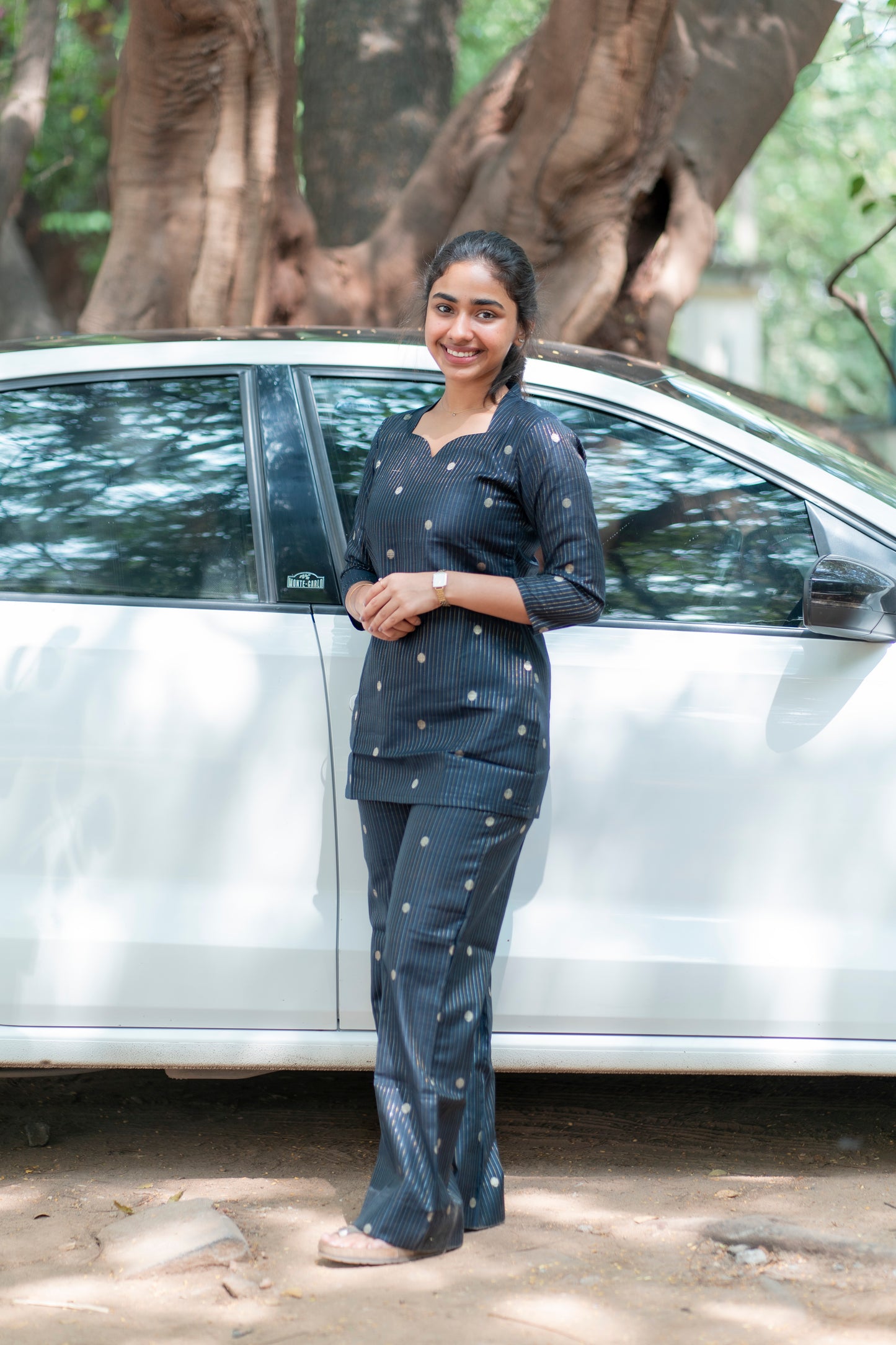 AL 364 Raw silk short co ords with lining