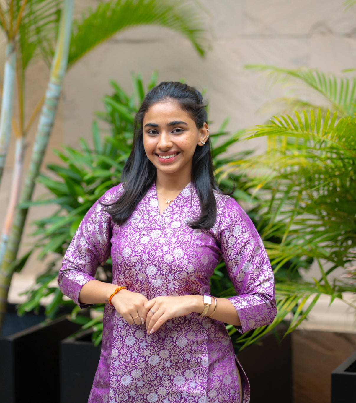 AL 529 Premium Banaras Kurti with lining