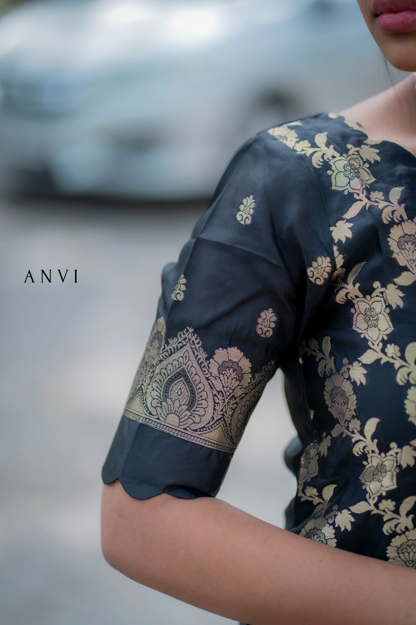 AL 405 Banarsi silk suit with duppatta