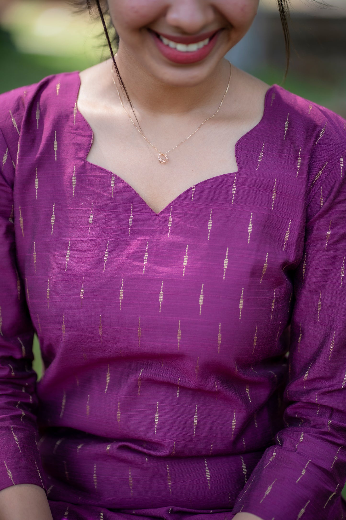 AL 519 Raw silk co ords with lining