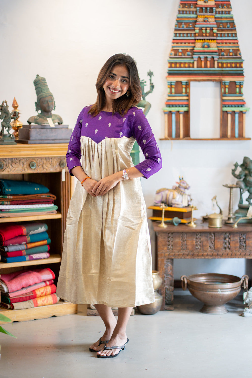 AL 613 Banaras maxi with lining