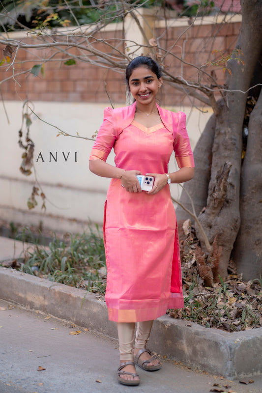 Premium Tissue kurti with lining