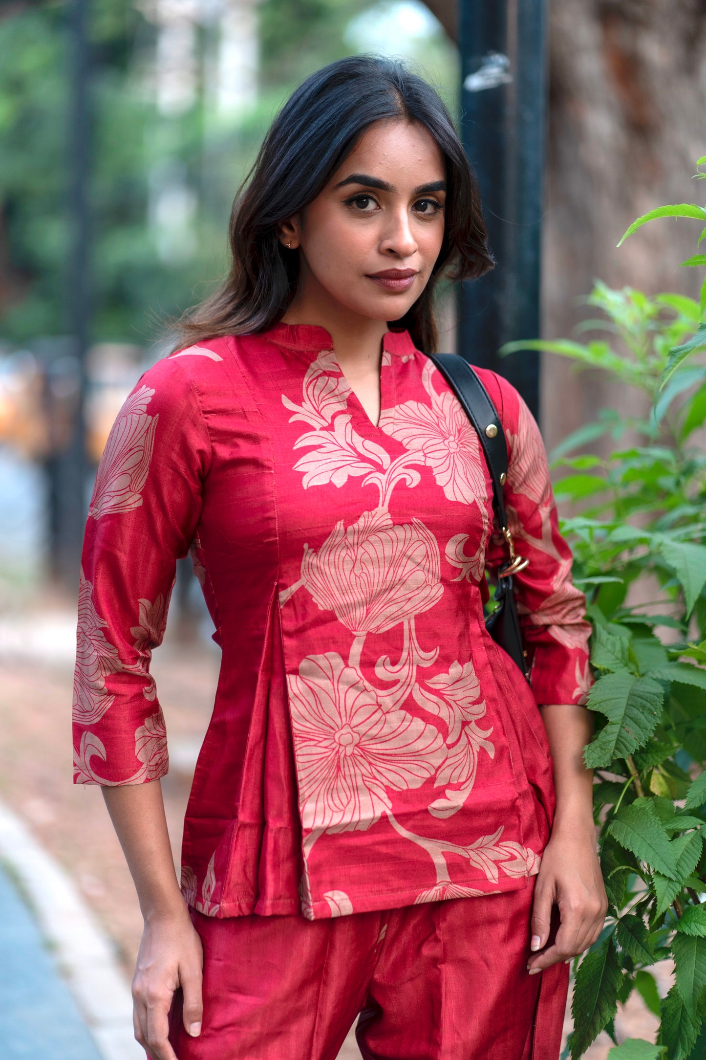 Semi tussar co ords ( with lining)