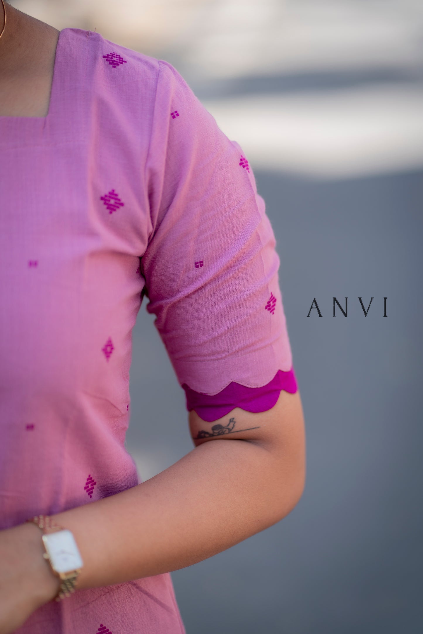 AL 389 Cotton kurta set with duppatta (with lining)