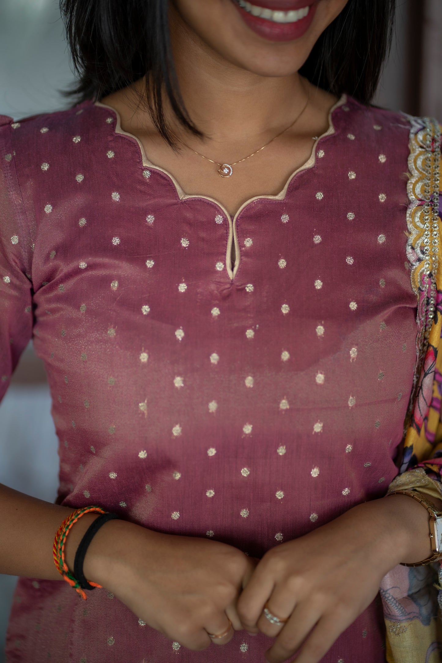 AL 506 Tissue kurti with silk printed dupatta with lining