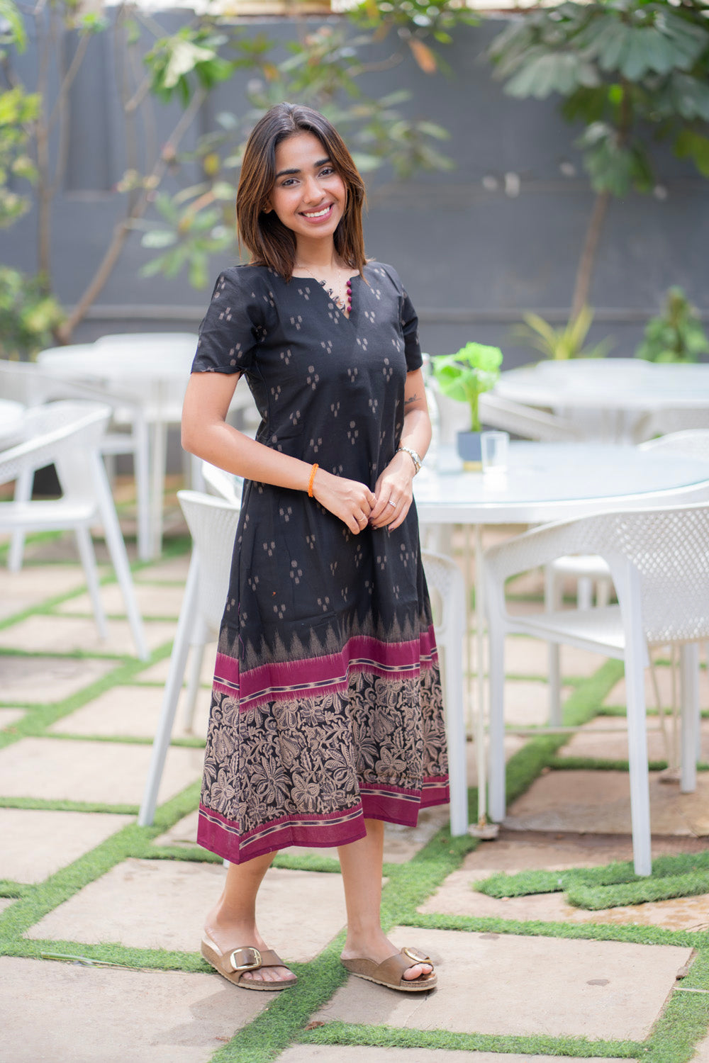 AL 604 Cotton maxi with lining