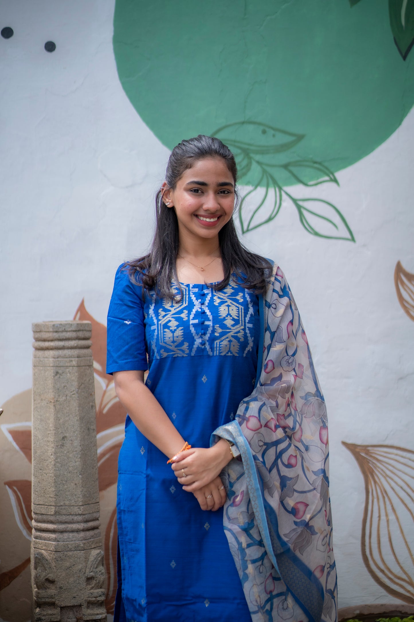 AL 501 Raw silk co ords with silk dupatta with lining