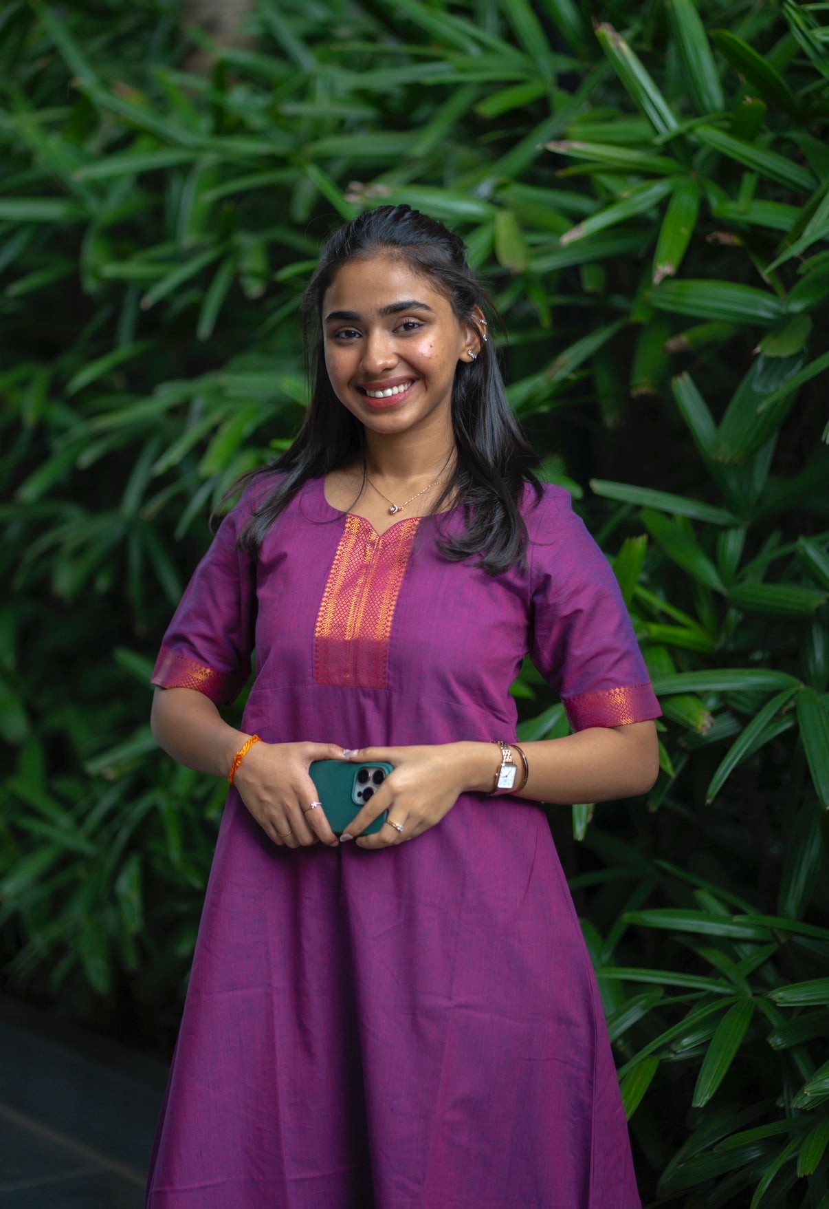 AL 540 Raw silk A like kurti with lining