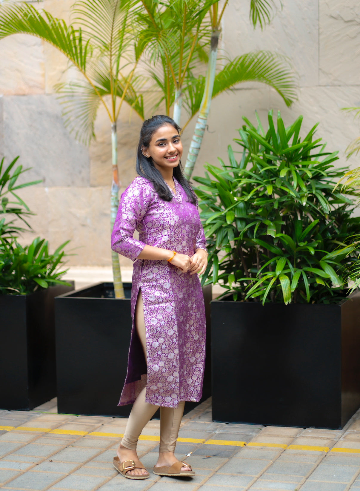 AL 529 Premium Banaras Kurti with lining